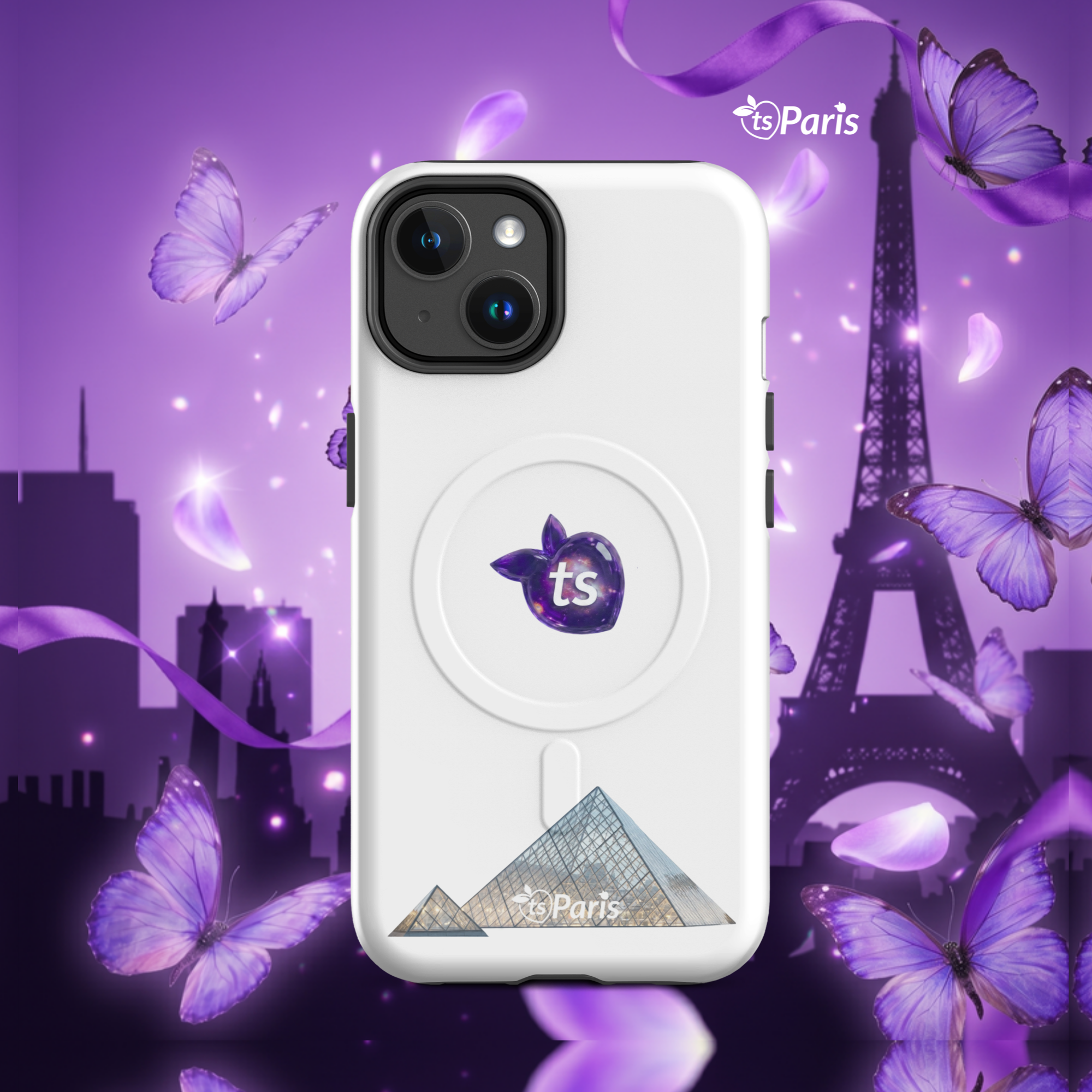 tsgabrielle® • Paris - The Louvre Pyramid • Stevige case • MagSafe® • Compatible with iPhone® • Nieuwste modellen - View 4