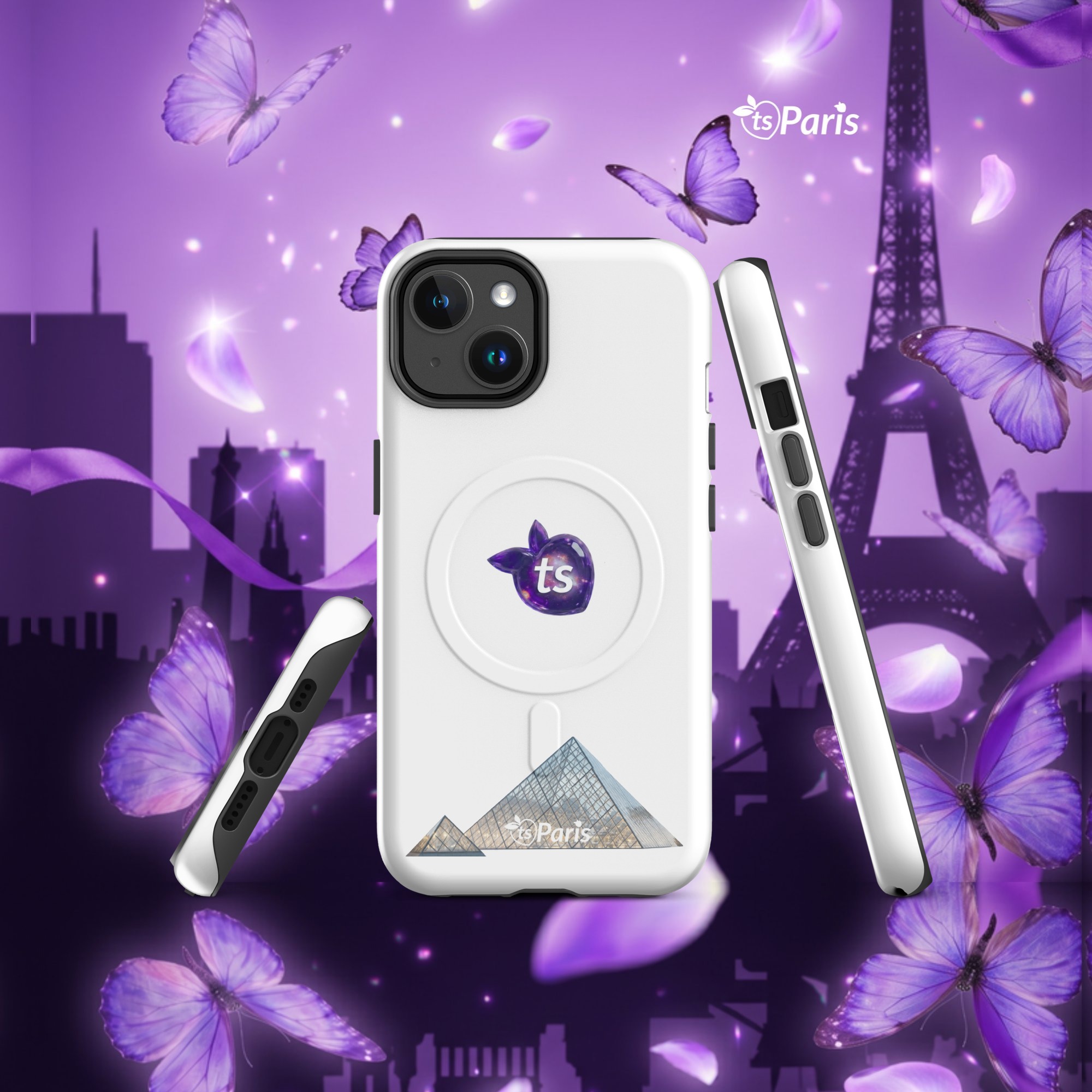 tsgabrielle® • Paris - The Louvre Pyramid • Stevige case • MagSafe® • Compatible with iPhone® • Nieuwste modellen - Glossy - View 5