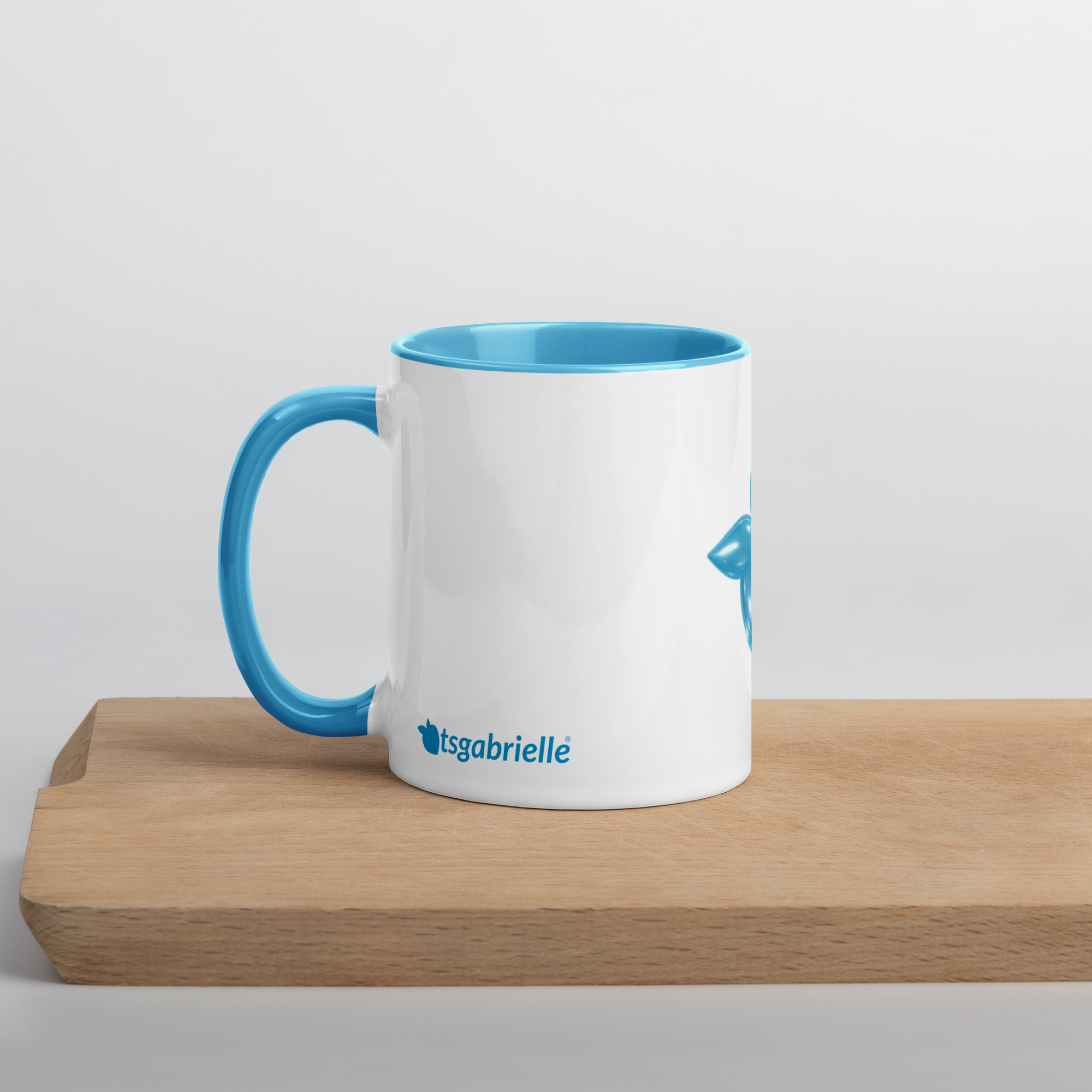 tsgabrielle® • Mok met Lichtblauwe Binnenkant • Keramiek • 2 Maten - View 7