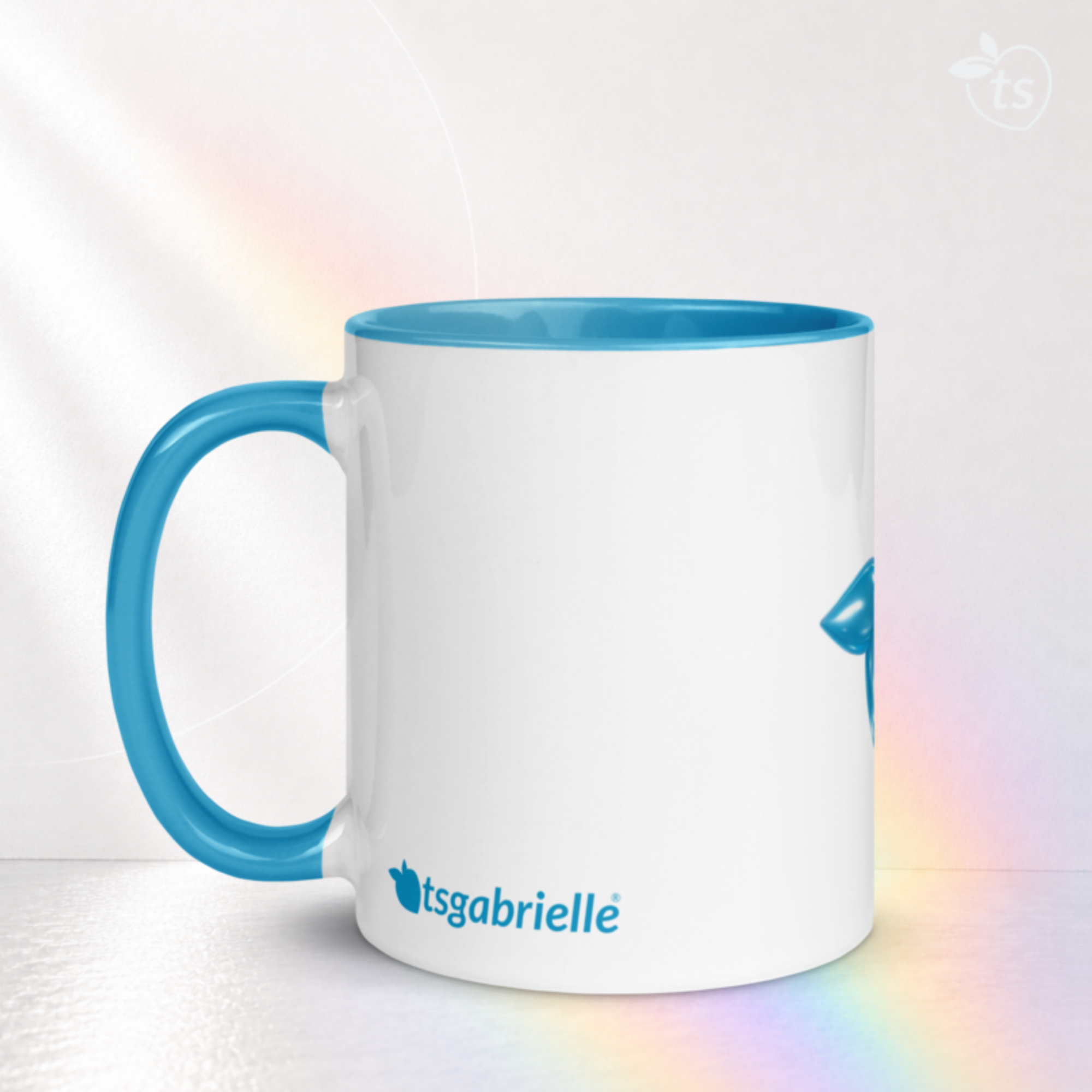 tsgabrielle® • Mok met Lichtblauwe Binnenkant • Keramiek • 2 Maten - View 15