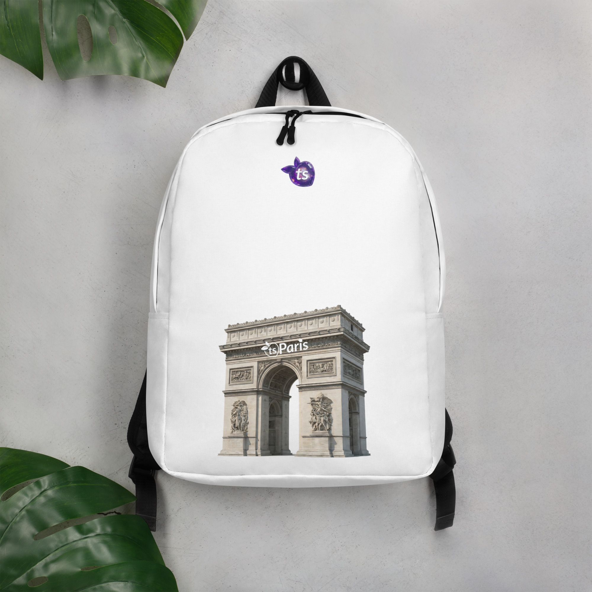 tsgabrielle® • Paris - Arc de Triomphe • Minimalistische rugzak • Wit - View 6