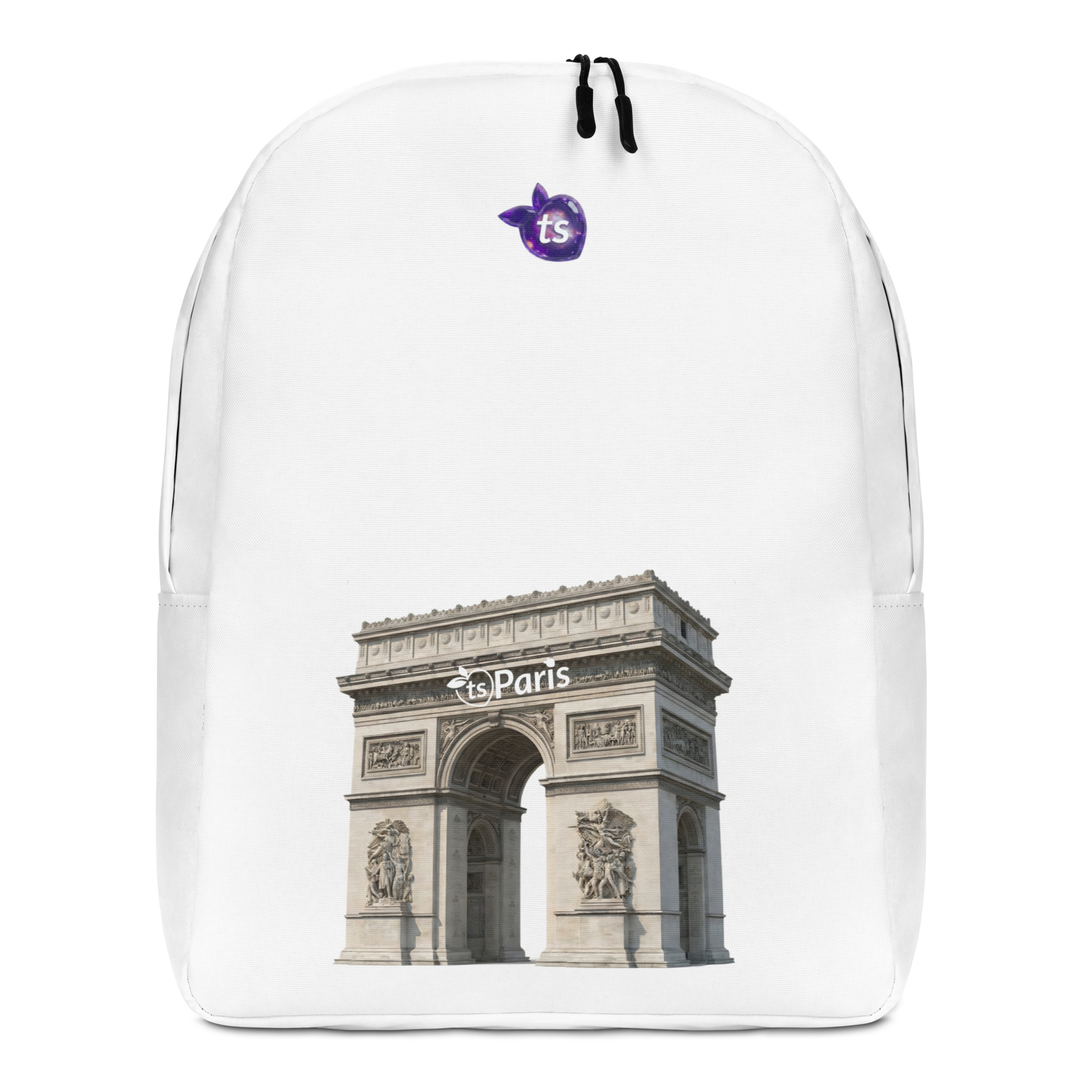 tsgabrielle® • Paris - Arc de Triomphe • Minimalistische rugzak • Wit